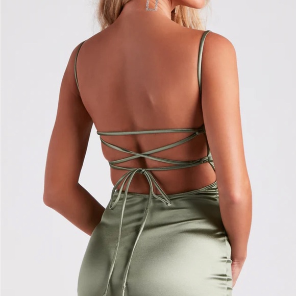 Luxurious Night Satin Midi Dress - Picture 2 of 4